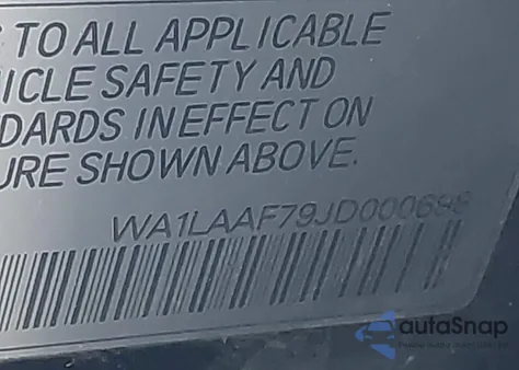 2018 Audi Q7 3.0T Premium z USA, uszkodzony, nr VIN WA1LAAF79JD000698